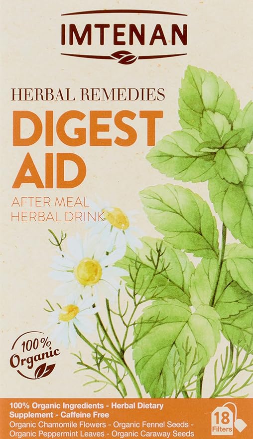 Imtenan Digest Aid Tea- 18 Tea Bag (Packaging may vary) / شاي مساعد على الهضم من امتنان، مكون من 18 كيس شاي (قد تختلف التعبئة)