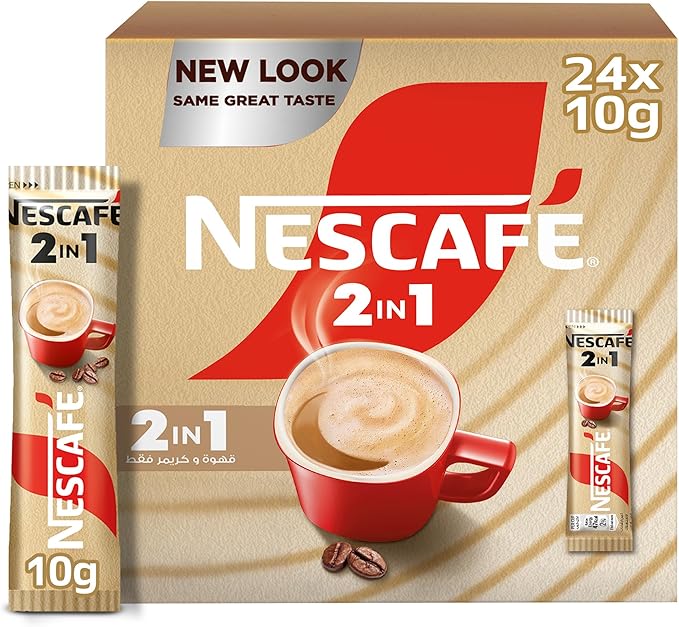 Nescafe Nescafé Mixes 2 in 1 Original Mix Instant Coffee - 24 Sticks 10 g / نسكافيه 2 في 1 10 جرام - 24 كيس