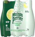 Maison Perrier Lime Flavored Sparkling Water, 16.9 FL OZ Plastic Water Bottle (6 Count) / زجاجة مياه فوارة بنكهة الليمون من ميزون بيريه، زجاجة مياه بلاستيكية سعة 16.9 اونصة سائلة (6 قطع)