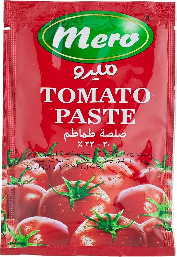 Mero Tomato Paste Box Of Sachet 24*35g /صندوق أكياس صلصة طماطم 24 قطعة من ميرو، 35 جم