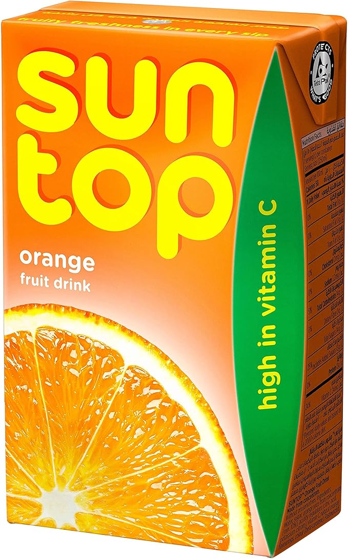 SunTop Orange Juice - 250ml, 24 Pieces / صن توب عصير برتقال - 250 مل ، 24 قطعة