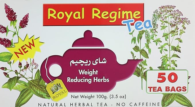 Royal Herbs regime herbal tea - 50 bags / شاي ريجيم بالأعشاب من رويال، 50 كيس