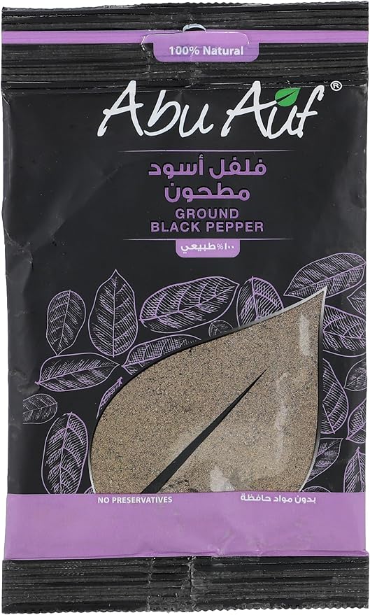 Abu Auf Ground Black Pepper 35 Gram / فلفل أسود مطحون، 35 جرام