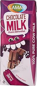 Lamar Chocolate Flavoured Milk - 200 ml / حليب بنكهة الشوكولاتة من لمار - 200 مل