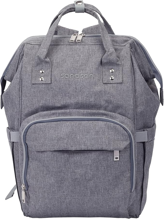 Sanosan Diaper bag / حقيبة حفاضات من سانوسان، رمادي