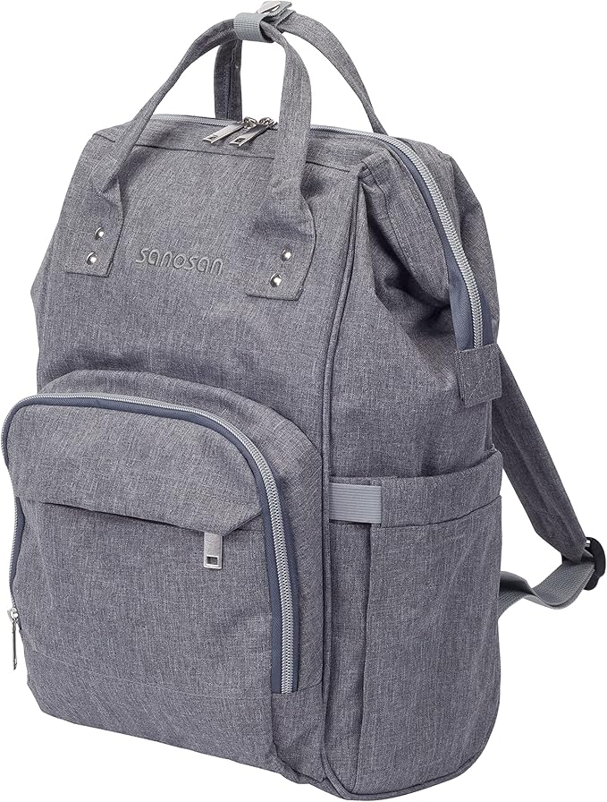 Sanosan Diaper bag / حقيبة حفاضات من سانوسان، رمادي
